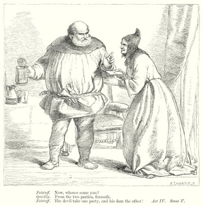 The Merry Wives of Windsor by Henry Courtney (after) Selous