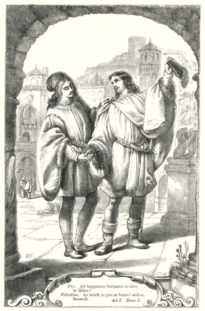 The Two Gentlemen of Verona by Henry Courtney (after) Selous