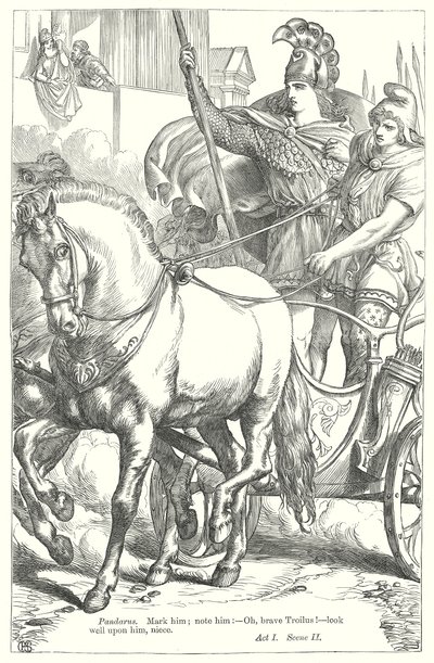 Troilus and Cressida by Henry Courtney (after) Selous
