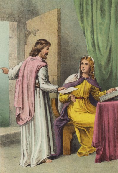 Christiana Receives the Message by Henry Courtney Selous