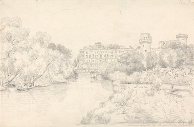Warwick Castle from the New Bridge by Henry Edridge