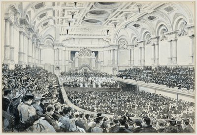 Free Trade Hall, Interior, Oratorio Night by Henry Edward Tidmarsh