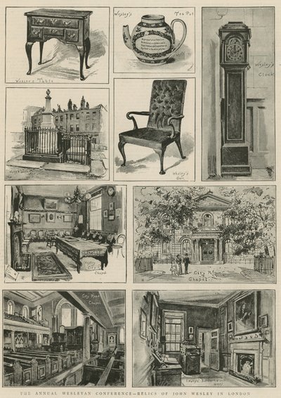 The annual Wesleyan conference - relics of John Wesley in London by Henry Edward Tidmarsh
