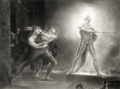 Hamlet, Act I, Scene IV, by William Shakespeare, Engraved by Robert Thew by Johann Heinrich Füssli