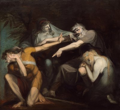Oedipus Cursing His Son Polynices by Johann Heinrich Füssli