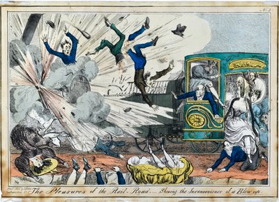 Pleasures of the Railroad. Showing the Inconvenience of a Blow up by Henry Heath
