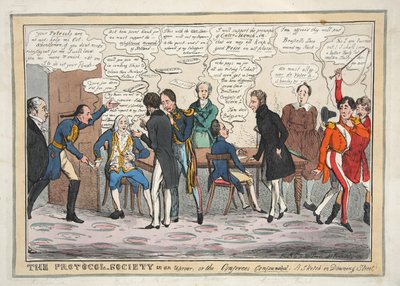 The Protocol-Society in an Uproar, or the Conferees Confounded. A Sketch in Downing Street by Henry Heath