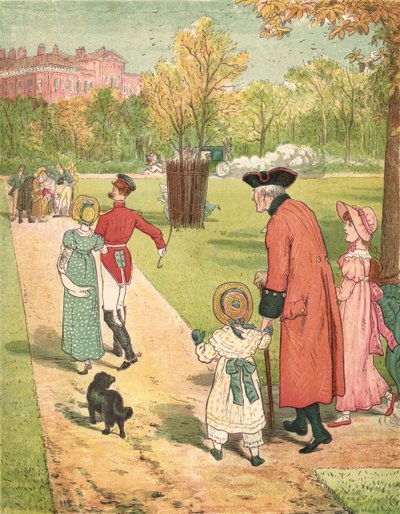 Running to See the Princess (color lithograph) by Henry Hetherington Emmerson