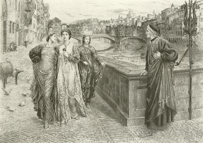 The First Meeting of Dante and Beatrice by Henry Holiday