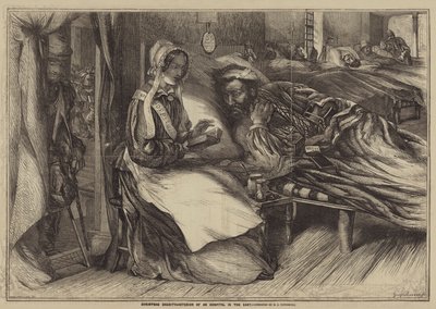 Christmas Charity, Interior of a Hospital in the East by Henry James Townsend