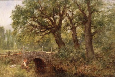 A Young Fisherman by Henry John Yeend King