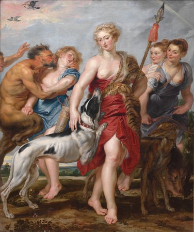 Diana and Her Nymphs Departing for the Hunt by Henry Joseph Redouté