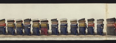 Part of the Panoramic View of the Entire Funeral Procession of Arthur, Duke of Wellington by Henry Jr and Sala Alken