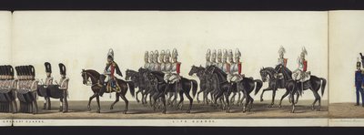 Part of the Panoramic View of the Entire Funeral Procession of Arthur, Duke of Wellington by Henry Jr and Sala Alken