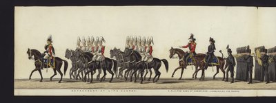 Part of the Panoramic View of the Entire Funeral Procession of Arthur, Duke of Wellington by Henry Jr and Sala Alken