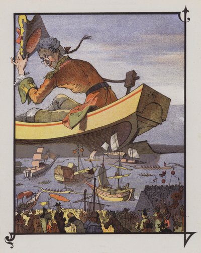 Gulliver in Lilliput by Henri Jules Jean Geoffroy