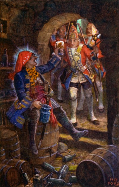 Father Redcap found in the cellar by Henry Justice Ford