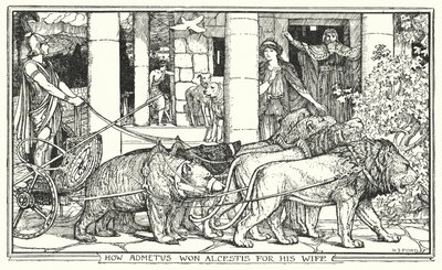 How Admetus won Alcestis for his wife by Henry Justice Ford