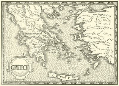 Map of Greece by Henry Justice Ford
