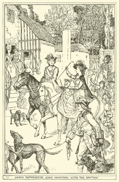 Marie Antoinette Goes Hunting with the Dauphin by Henry Justice Ford
