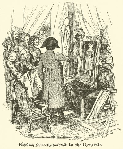 Napoleon Shows the Portrait to the Generals by Henry Justice Ford