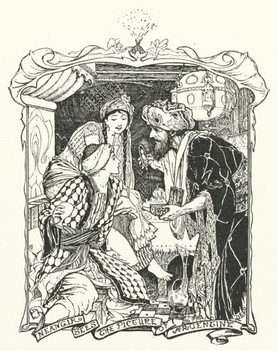 Neangir Sees the Picture of Argentine (engraving) by Henry Justice Ford