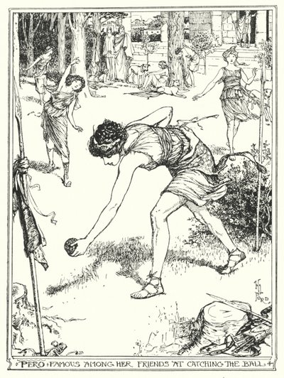 Pero famous among her friends at catching the ball by Henry Justice Ford