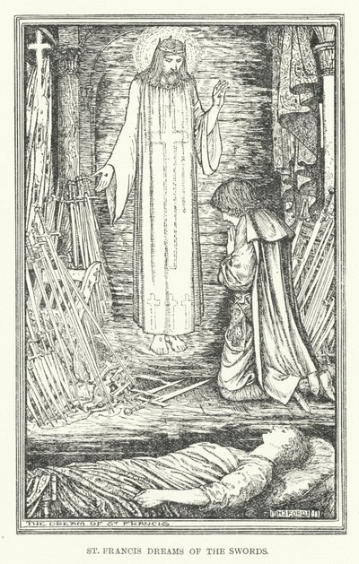 St Francis dreams of the swords by Henry Justice Ford
