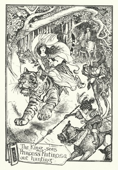 The King Sees Princess Mutinosa Out Hunting by Henry Justice Ford