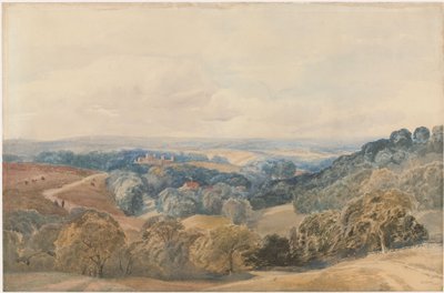 Landscape with Crieff Castle by Henry Jutsum