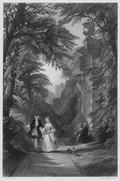 The Noon-Day Walk, from the picture in the Royal Collection by Henry Jutsum