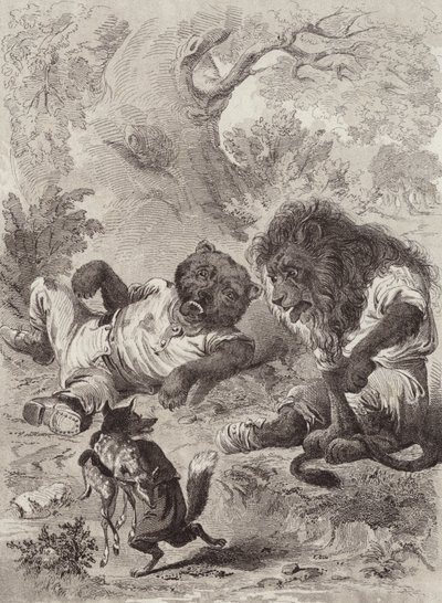 The Fables of Aesop: The Lion, the Bear, and the Fox by Henry Louis Stephens