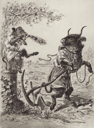 The Fables of Aesop: The Wanton Calf by Henry Louis Stephens