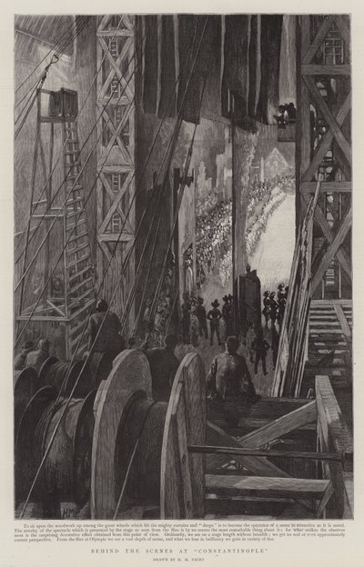 Behind the Scenes at Constantinople, at Olympia by Henry Marriott Paget