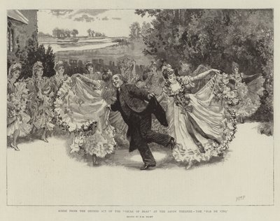 Scene from the Second Act of the Vicar of Bray at the Savoy Theatre, the Pas de Cinq by Henry Marriott Paget