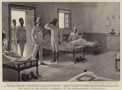 The Advance in the Soudan, an Inspection at the Military Hospital at Wady Halfa by Henry Marriott Paget