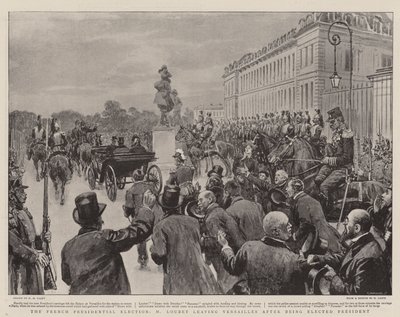 The French Presidential Election, M Loubet leaving Versailles after being elected President by Henry Marriott Paget