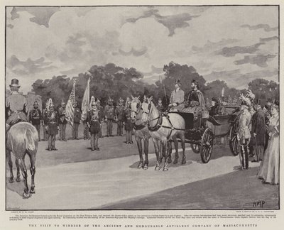 The Visit to Windsor of the Ancient and Honourable Artillery Company of Massachusetts by Henry Marriott Paget