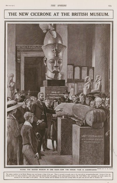 The New Cicerone at the British Museum by Henry Marriott Paget