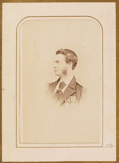Portrait of a man in military uniform by Henry Maull and Co.
