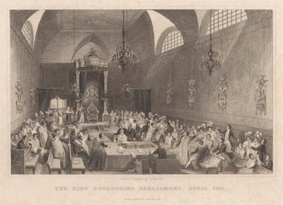 The King Proroguing Parliament, April 1831 by Henry Melville