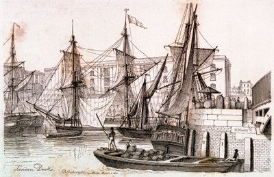 London Docks by Henry Moses