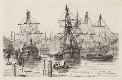 London Docks by Henry Moses