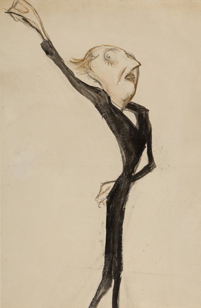 A Theatrical Figure, Possibly Sir Beerbohm Tree by Henry Ospovat