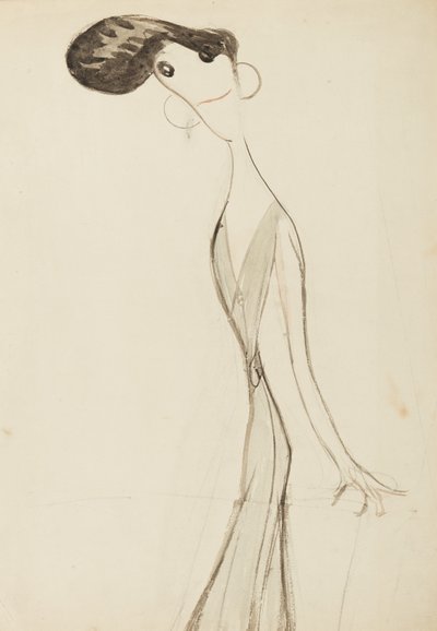 Irene Vanbrugh, study for the series Stars of the Music Hall Stage by Henry Ospovat