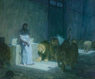 Daniel in the Lions Den by Henry Ossawa Tanner