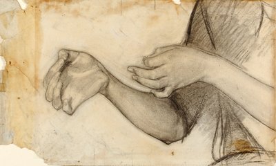 Study of Two Hands by Henry Ossawa Tanner