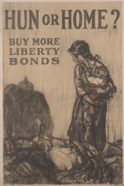 Hun or Home? Buy More Liberty Bonds by Henry Patrick Raleigh