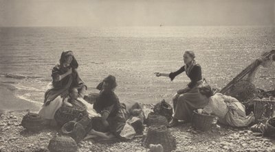 Gossip on the Beach by Henry Peach Robinson