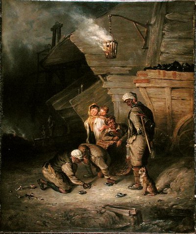 Pitmen Playing at Quoits by Henry Perlee Parker